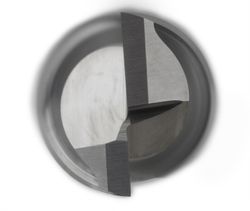 Fresa Frontal de 2 Labios de Metal Duro Grano Uf, 45º para Aluminio, Referencia 9427