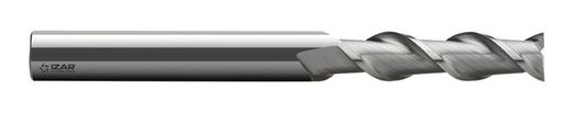Fresa Frontal 2 Labios Serie Larga de Metal Duro Grano UF, para Aluminio, Referencia 9429