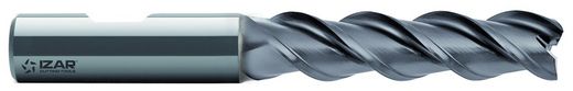 Fresa Frontal 3 labios Serie Larga Acabado para Aluminio, Acero Rapido, Hsse8% Din844w, Referencia 4432
