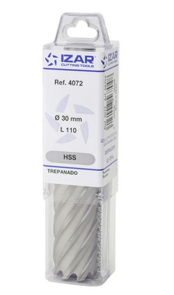 Fresa Hueca de Acero Rapido Serie Extra Larga para Maquina Electromagnetica con mango Weldon, Referencia 4072
