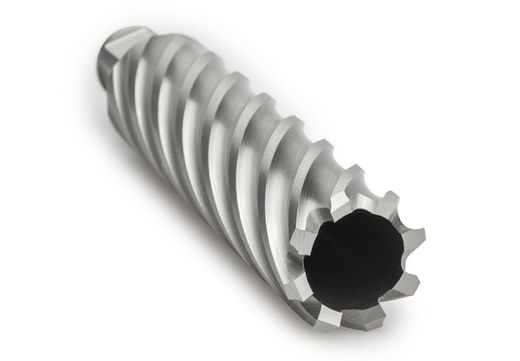 Fresa Hueca de Acero Rapido Serie Extra Larga para Maquina Electromagnetica con mango Weldon, Referencia 4072