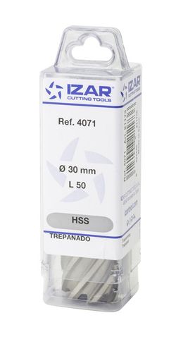 Fresa Hueca de Acero Rapido Serie Larga para Maquina Electromagnetica con mango Weldon, Referencia 4071
