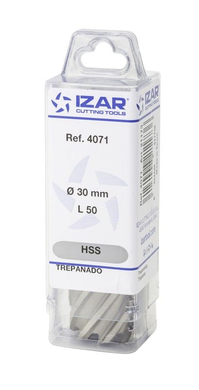 Fresa Hueca de Acero Rapido Serie Larga para Maquina Electromagnetica con mango Weldon, Referencia 4071