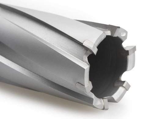 Fresa Hueca de Dientes de Widia Serie Corta para Maquina Electromagnetica mango Weldon, Referencia 4077