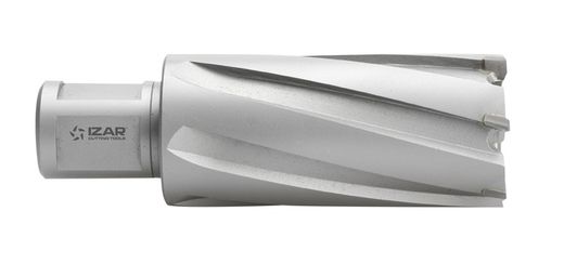 Fresa Hueca de Dientes de Widia Serie Corta para Maquina Electromagnetica mango Weldon, Referencia 4077