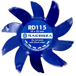 Fresa MACROZA RD115 para regatas de 35 x 35 Milimetros