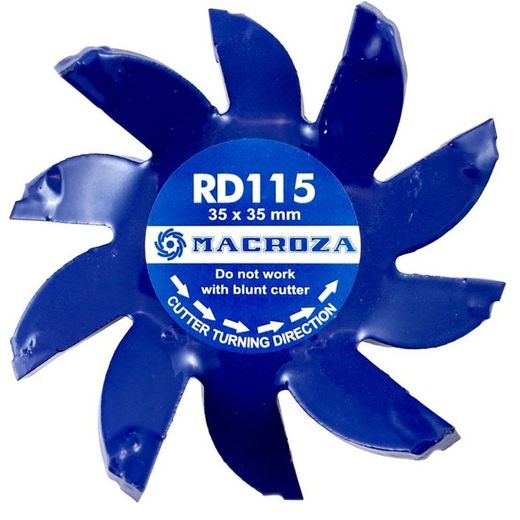 Fresa MACROZA RD115 para regatas de 35 x 35 Milimetros