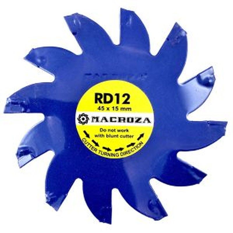 Fresa MACROZA RD12 para regatas de 15 x 45 Milimetros