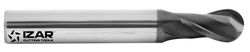 Fresa Frontal 2 Labios de Radio de Metal Duro Micrograno, Referencia 9425