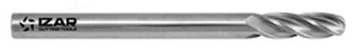 Fresa Frontal 4 Labios de Radio Serie Larga de Metal Duro Micrograno, Din6528n 4z, Referencia 9407