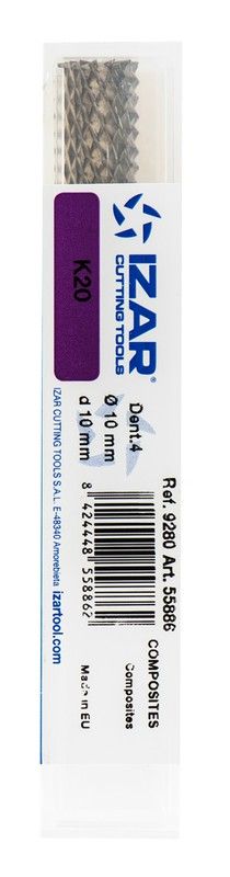 Fresa Rotativa Metal Duro Composites, Dentado 4, Refrencia 9280