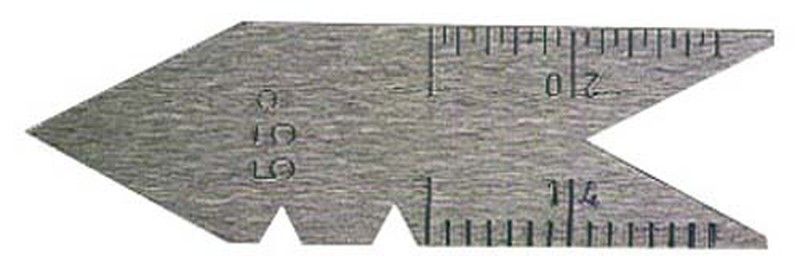 Galga Combinada Para Angulos Y Roscas 55º Grados Whitworth, Referencia 25751009