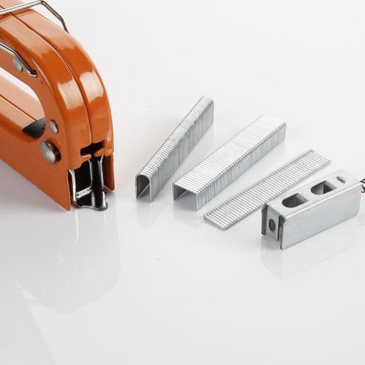 Grapadora Manual 3 En 1 Para Uso Con 3 Tipos De Grapas ALYCO ORANGE, Referencia 171275