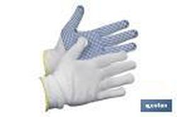 Guante 100% Nylon C/Puntitos Pvc