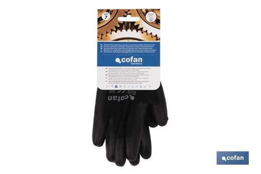 Guantes 100 % de poliéster | Impregnados para mayor seguridad | Flexibles | Protección y confort | Sin costuras. Referencia 11000125