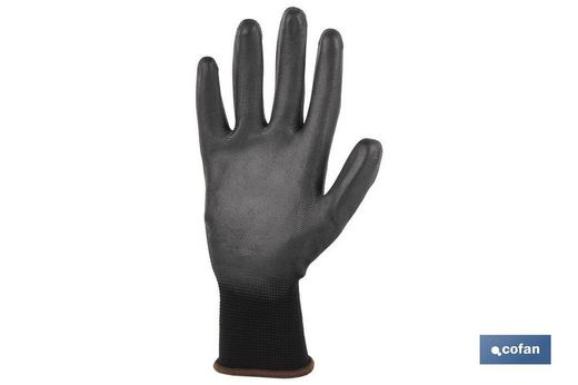 Guantes 100 % de poliéster | Impregnados para mayor seguridad | Flexibles | Protección y confort | Sin costuras. Referencia 11000125