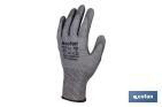 Guante Anticorte Impregnado Pu Gris