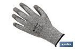 Guante Anticorte Impregnado Pu Gris