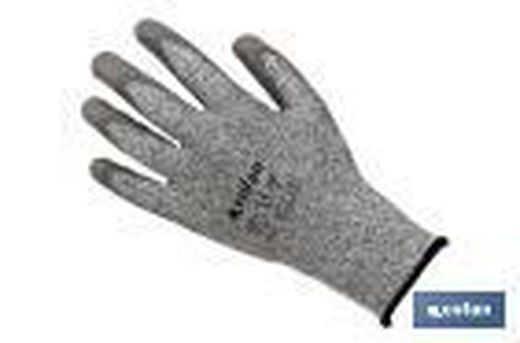 Guante Anticorte Impregnado Pu Gris