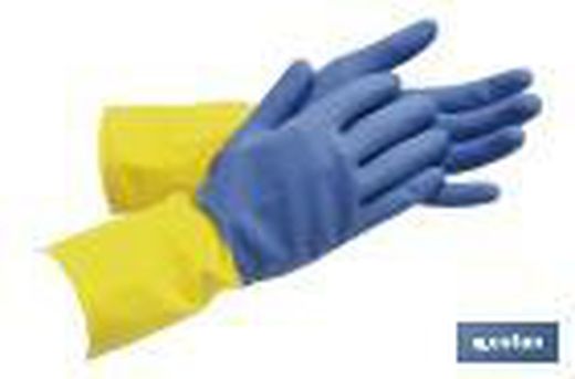 Guante Bicolor De Latex Reforzado. Referencia 11000169