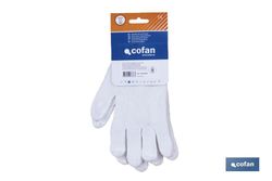 Guantes de punto de algodón con puño elástico | Cómodos y resistentes | Correcta adherencia | Referencia 11000047