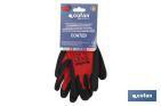Guante Impregnado Sandy Coated Rojo/Negro