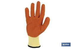 Guantes de tela y palma de látex | Adherencia correcta y resistentes | Ideales para trabajos manuales | Cómodos y adaptables, Referencia 11000053