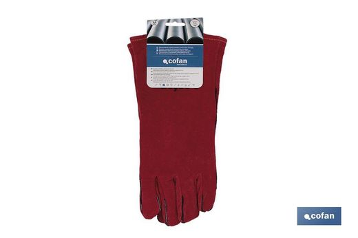 Guante Rojo Soldador. Referencia 11000069