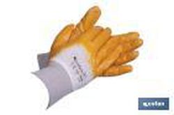 Guantes de nitrilo amarillos | Revestimiento impermeable y no absorbente | Larga duración y resistentes. referencia 11000094