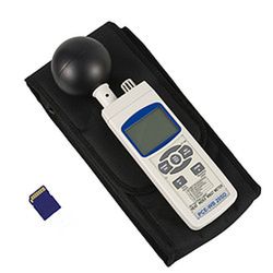 Higrómetro Pce-Wb 20sd. Mide El Valor Wbgt En Interior Y Exterior, La Temperatura De Globo Negro, Humedad, Temperatura Del Aire, Temperatura De Bulbo Húmedo Y La Temperatura De Punto De Rocío.