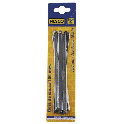 Hojas para sierra de arco junior de 150 milímetro Alyco. Referencia 144036