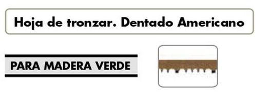 Hoja Dent. Americano P/Arco Tronzar