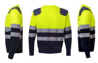 Jersey Bicolor Alta Visibilidad Sup Ama/Inf Marino Ref. 179-70