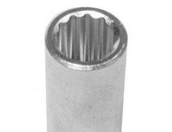 Juego de 10 llaves de vasos serie larga de boca bihexagonal para carracas de 1/2" Alyco, Referencia 190703
