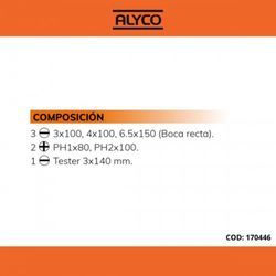 Juego De 6 Destornilladores Aislados 1000V VDe En Caja Cartón ALYCO ORANGE, Referencia 170446