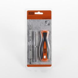 Juego De Mango Atornillador, Varilla Adaptador Y 2 Puntas Dobles ALYCO ORANGE, Referencia 170454