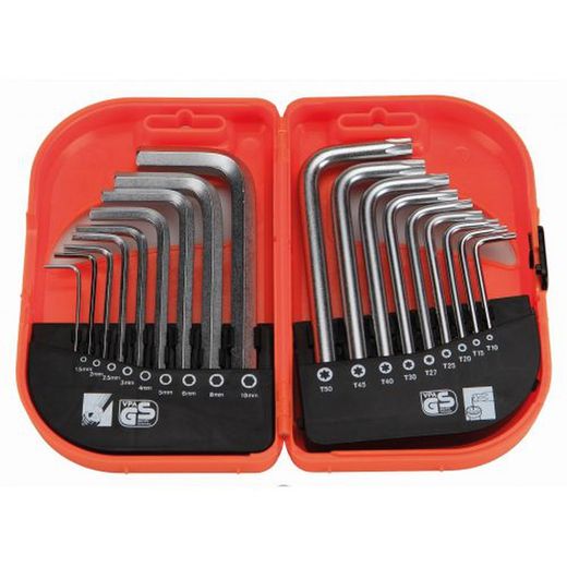 Juego De Llaves Allen Y Torx Inviolable, Estuche De Plástico ALYCO ORANGE, Referencia 170622