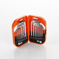 Juego De Llaves Allen Y Torx Inviolable, Estuche De Plástico ALYCO ORANGE, Referencia 170622