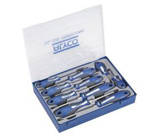 Juego De 10 Destornilladores En Caja De Plástico ALYCO, Referencia 119090