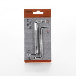 Juego De 2 Llaves Acodadas De Doble Punta ALYCO ORANGE Ph1x5mm/Ph2x6mm, Referencia 170695