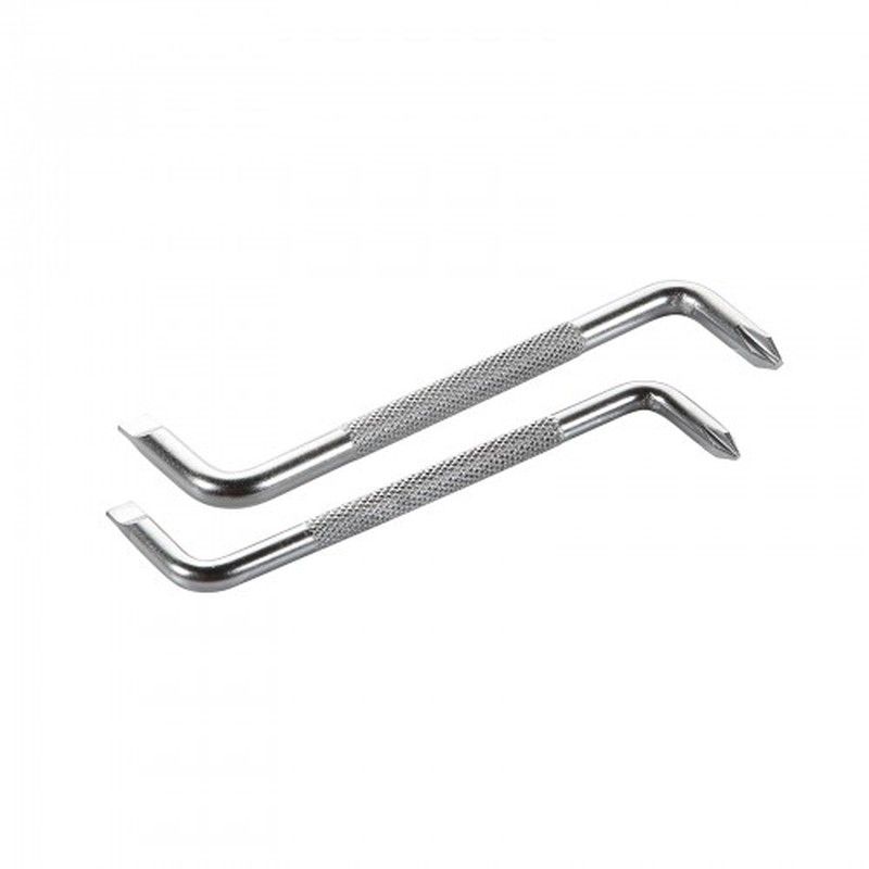 Juego De 2 Llaves Acodadas De Doble Punta ALYCO ORANGE Ph1x5mm/Ph2x6mm, Referencia 170695