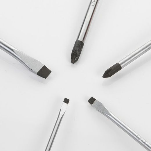 Juego De 5 Destornilladores Plano, Recto Y Ph En Caja Cartón ALYCO ORANGE, Referencia 170488