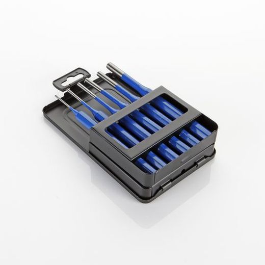 Juego De 6 Botadores Cilíndricos En Caja Métalica ALYCO