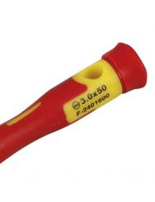 Juego De 6 Destornilladores De Precisión Aislados Para Electricista Con Mango Bimaterial En caja De Plástico ALYCO, Referencia 119375