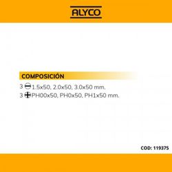 Juego De 6 Destornilladores De Precisión Aislados Para Electricista Con Mango Bimaterial En caja De Plástico ALYCO, Referencia 119375