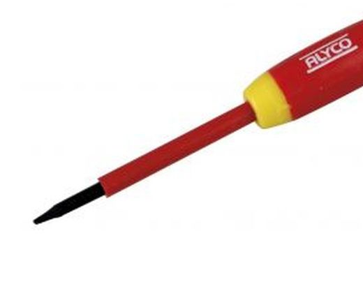 Juego De 6 Destornilladores De Precisión Aislados Para Electricista Con Mango Bimaterial En caja De Plástico ALYCO, Referencia 119375