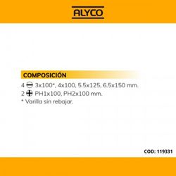 Juego De 6 Destornilladores Aislados Para Electricista Con Mango Bimaterial ALYCO