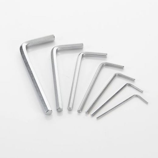 Juego De 7 Llaves Acodadas Hexagonales Allen, Soporte De Plástico ALYCO ORANGE, Referencia 170607