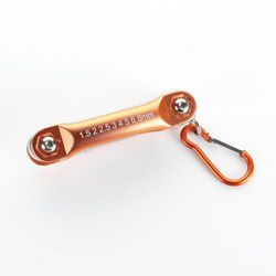 Juego De 8 Llaves Punta Allen, En Soporte Navaja Metálica ALYCO ORANGE, Referencia 170605