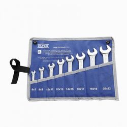 Juego De 8 Llaves Fijas De 2 Bocas De 6x7-20x22  En Bolsa De Nylon ALYCO, Referencia 191081
